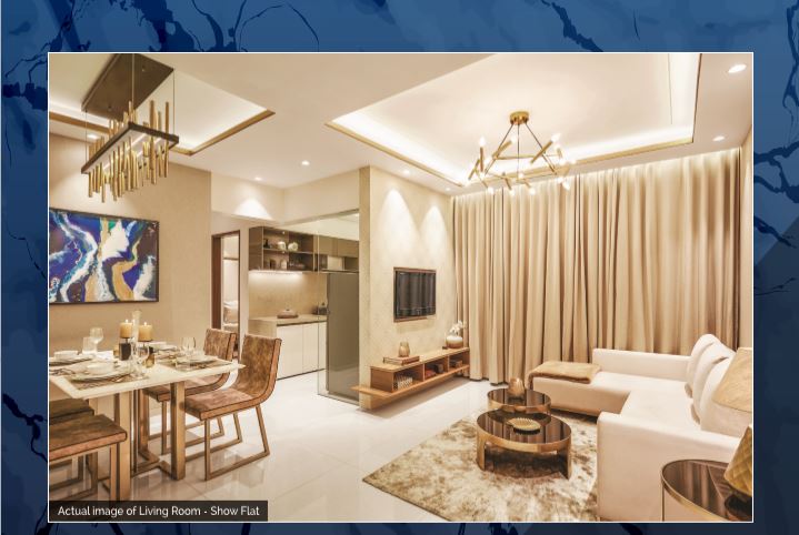 Dosti Jade Show Flat-Living Room