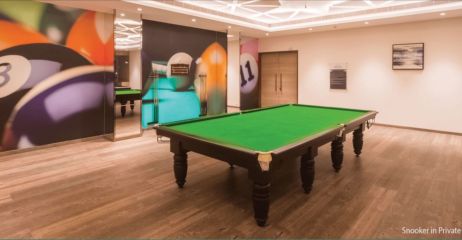 Dosti Planet North Snooker Room