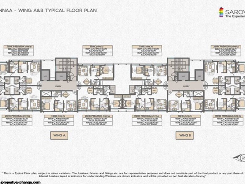 Sienna Wing A-B-Typical-floor-plan