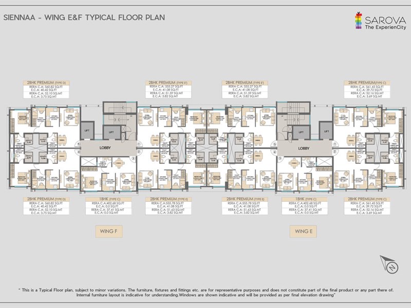 Sienna Wing E F-Typical-floor-plan