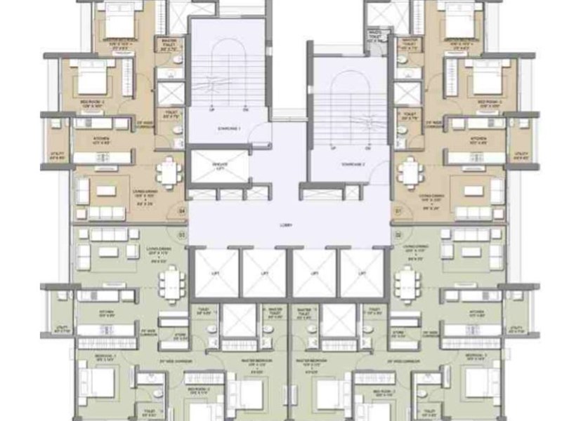 Lodha Primo Typical Floor Plan