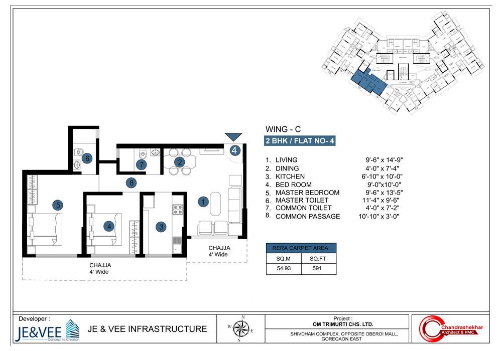 25033 Oth 2BHK 2 - Om Trimurti, Malad East