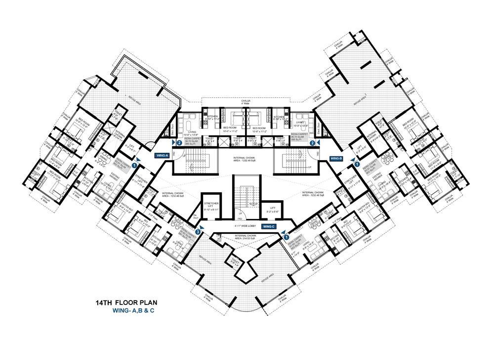 25033 Oth Floor Plan 2 - Om Trimurti, Malad East
