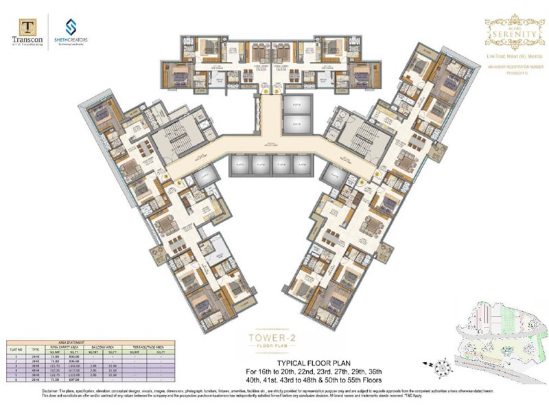 Sheth Auris Serenity 2 Typical Floor Plan 2