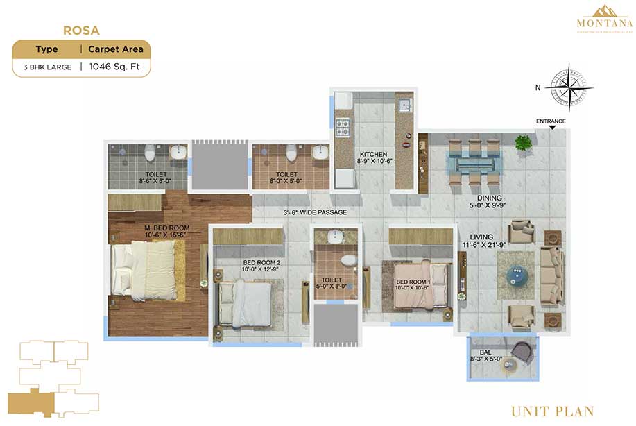 Sheth Montana Rosa 3-bhk-large-unit-plan