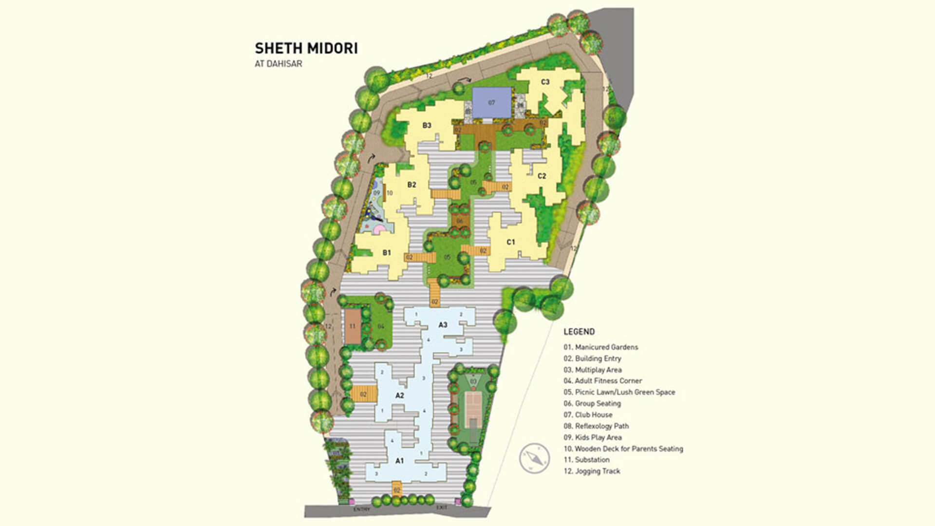 25046 Oth Sheth Midori Layout Plan - Sheth Midori, Dahisar East