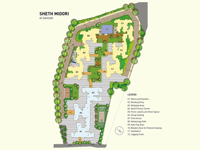 Sheth Midori Layout plan