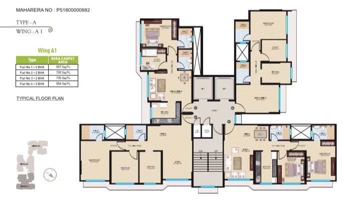 25046 Oth Sheth Midori Wing A1 Plan - Sheth Midori, Dahisar East