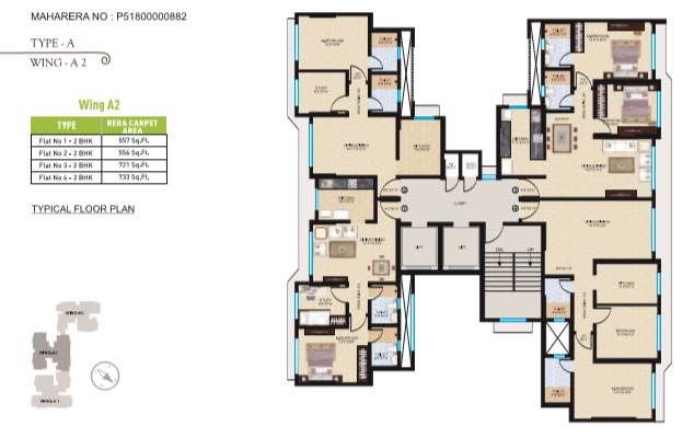 25046 Oth Sheth Midori Wing A2 Plan - Sheth Midori, Dahisar East