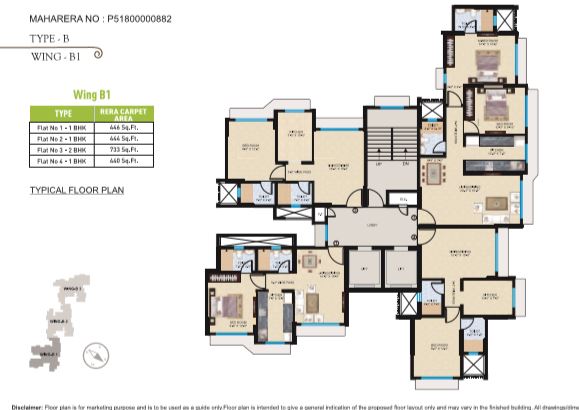 25046 Oth Sheth Midori Wing B1 Plan - Sheth Midori, Dahisar East
