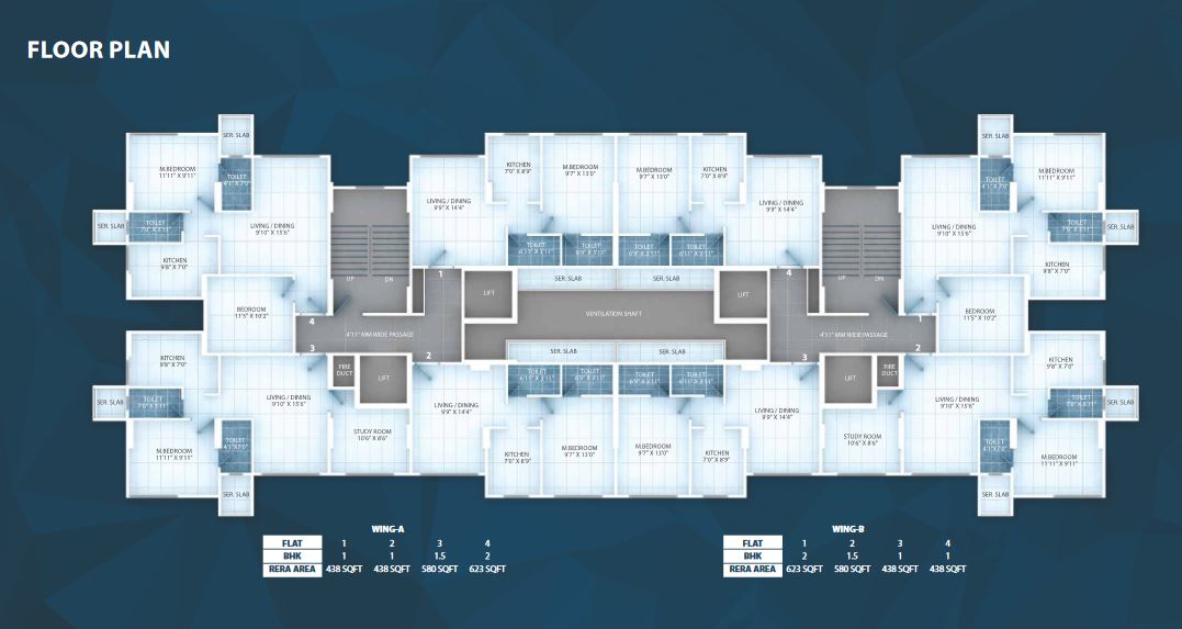 Poddar Sphara Diamond Wing A-B