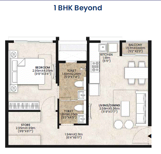 Mahindra Vicino 1BHK Beyond