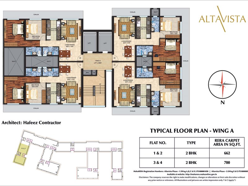 Spenta Alta Vista Typical Floor Plan Wing A