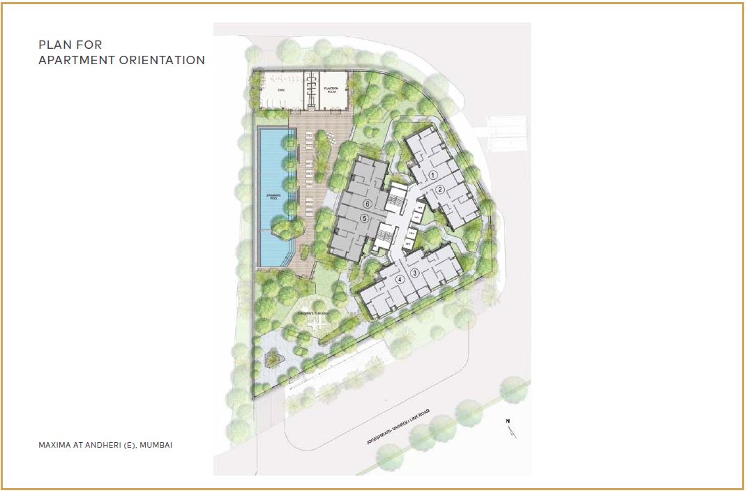 Oberoi Maxima Plan For Apartment Orientation