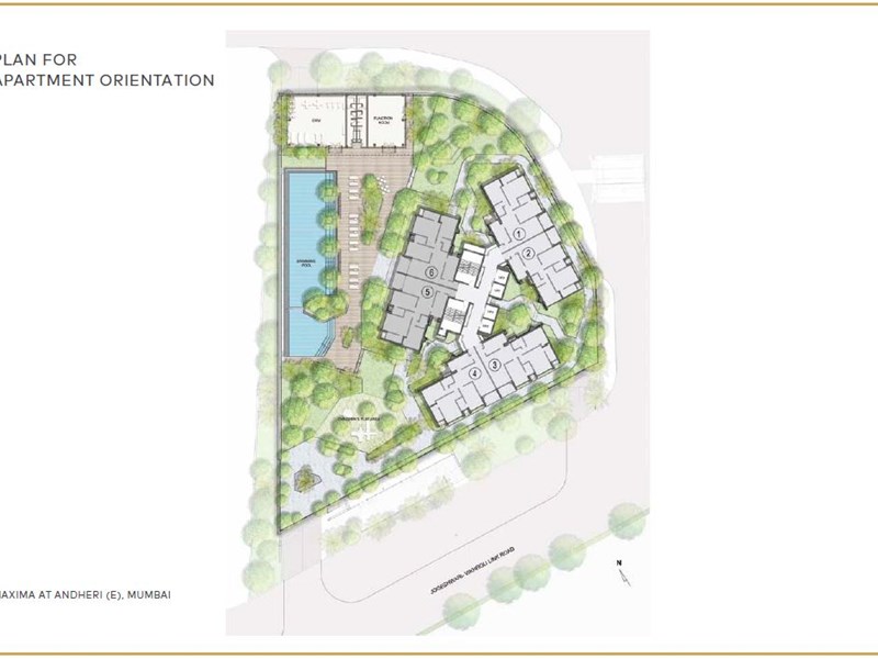 Oberoi Maxima Plan For Apartment Orientation