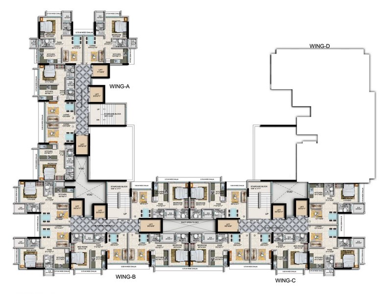 Ariana Residency Typical Floor Plan