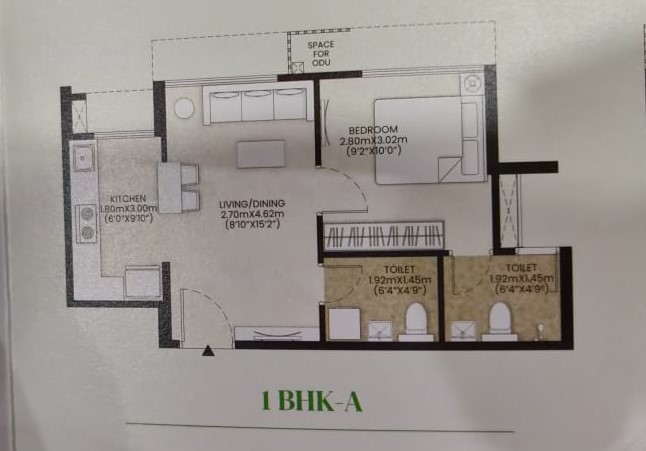 Happinest Kalyan 1BHK-A