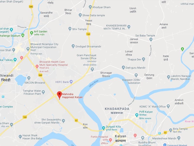 Happinest Kalyan Location Map