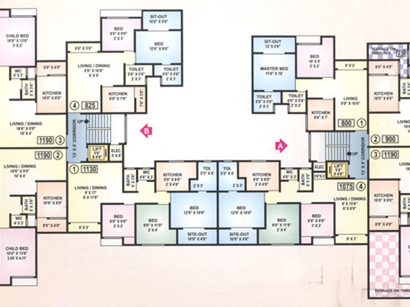 3rd to 7th floor plan