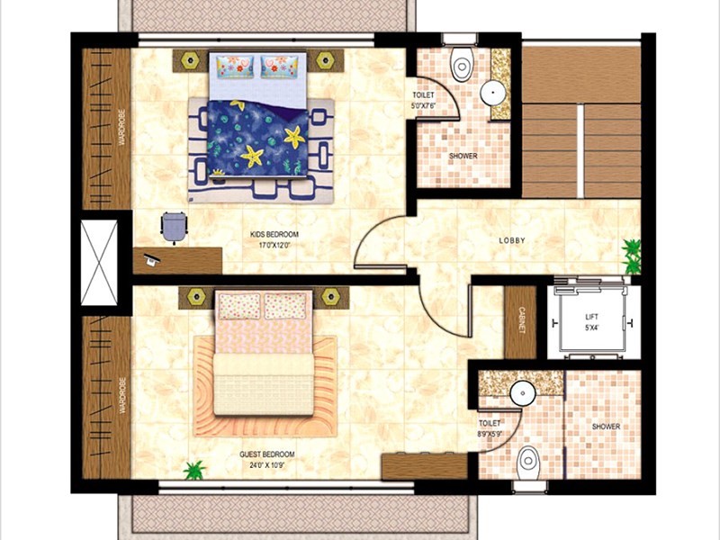 3 Floor Plan Type B