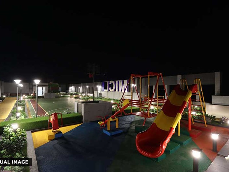 Aaradhya Nine Kids Play Area Night View