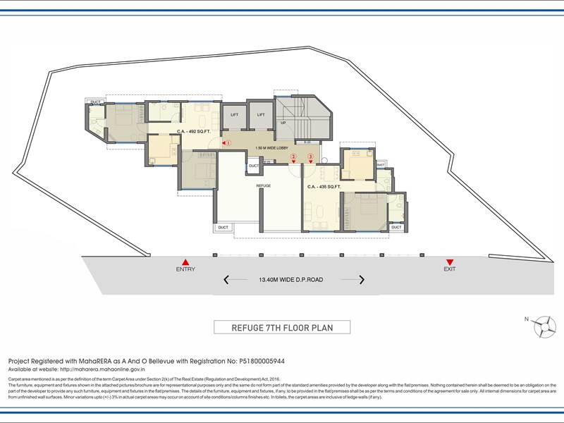 Bellevue 7th Refuge Floor plan