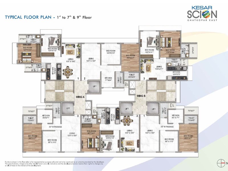 Kesar Scion Typical Floor Plan Image 1