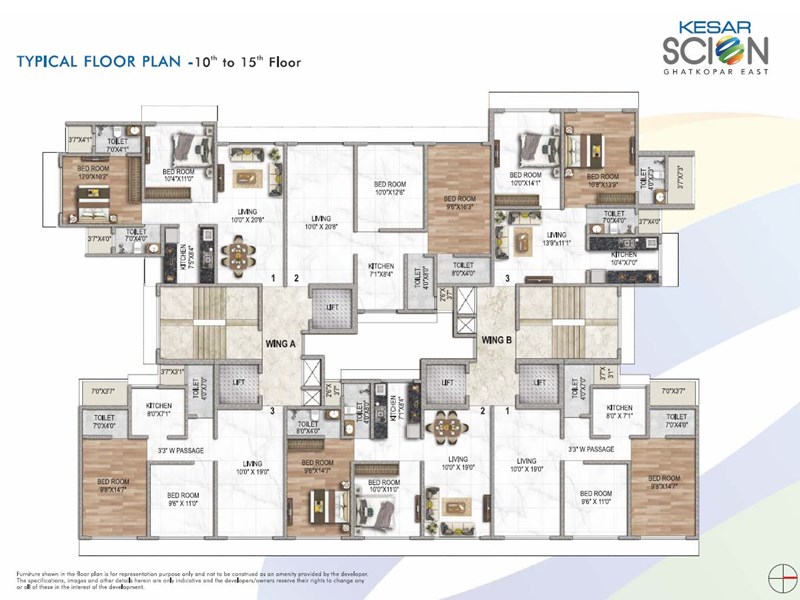 Kesar Scion Typical Floor Plan Image 2
