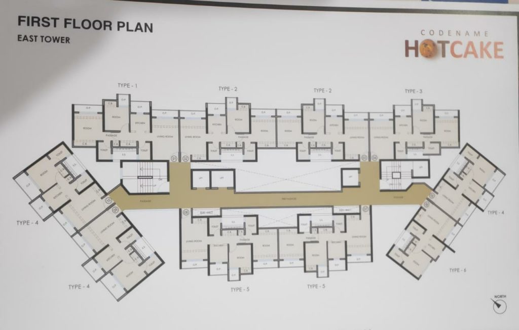 Hot Cake First Floor Plan East Tower
