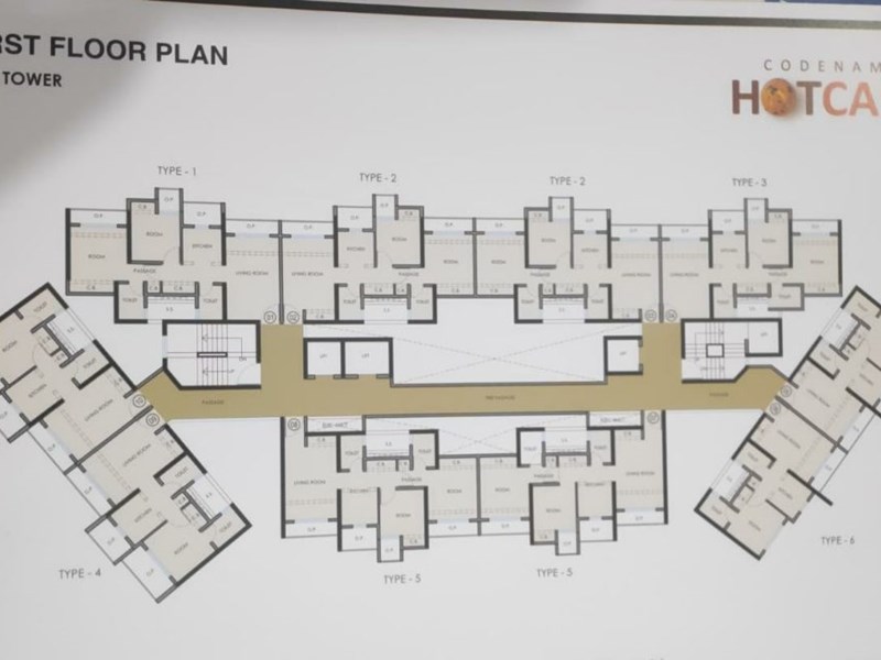 Hot Cake First Floor Plan East Tower
