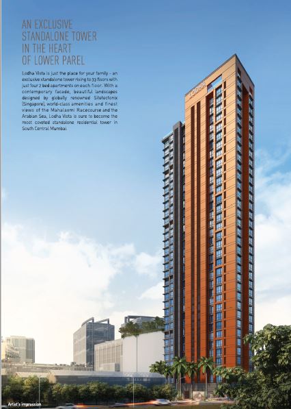 Flat on rent in Lodha Vista, Lower Parel