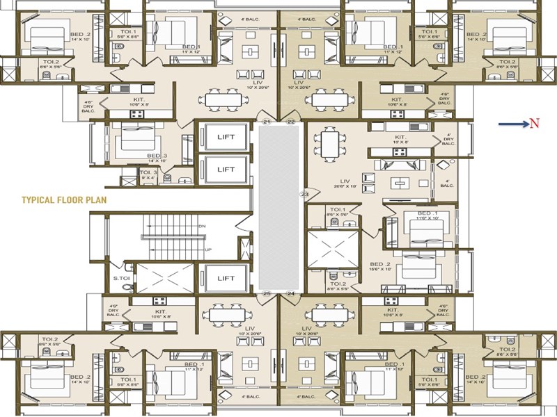Gateway Typical Floor Plan