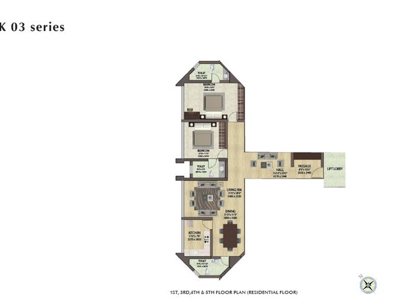 Crescent Tower 2BHK 03 Series