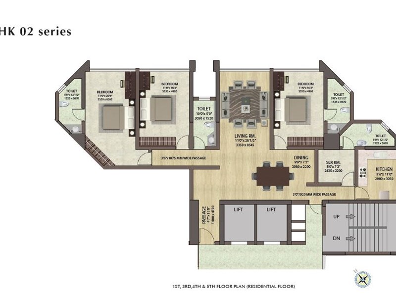 Crescent Tower 3BHK 02 Series
