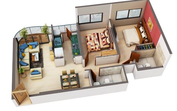 Siddhivinayak 2BHK Plan 1