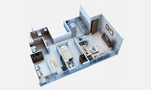 27221 Oth Passcode Incredible 1.5 BHK Type 1 - EL Signora, Andheri West