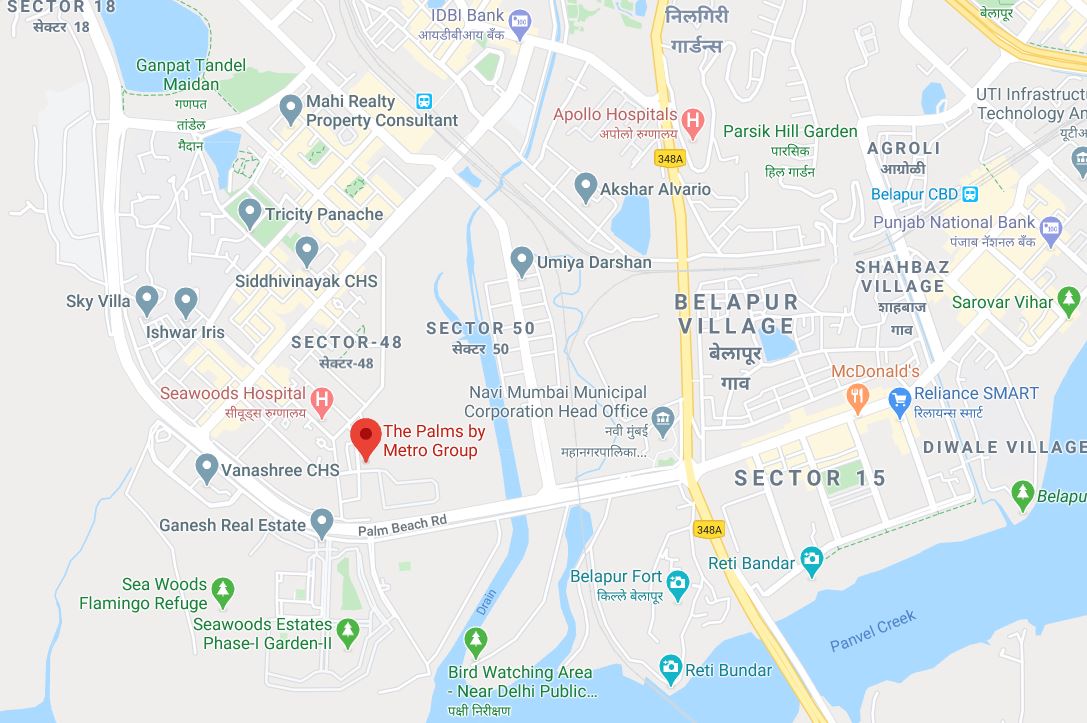 The Palms Location Map