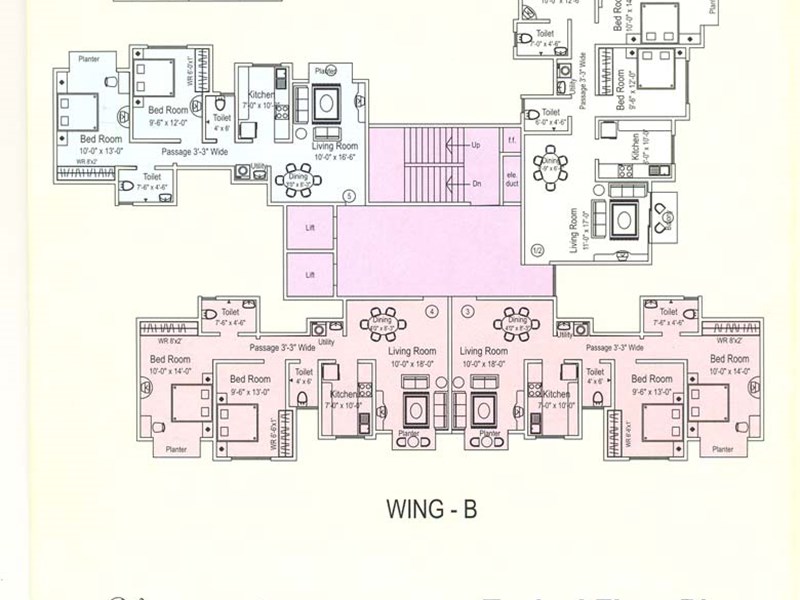 B Wing Floor Plan