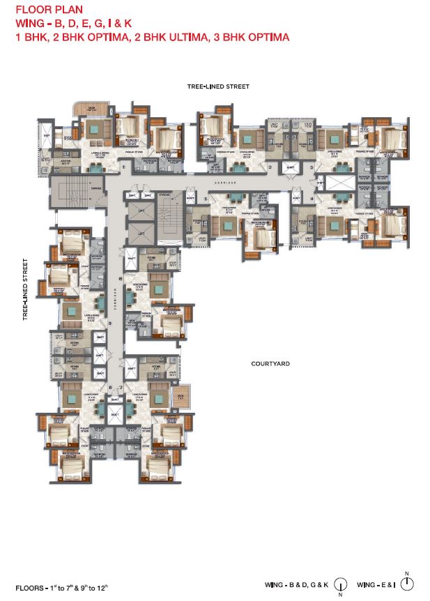 Codename Samrt Buy Typical floor Plan Wing B-D-E-G-I-K
