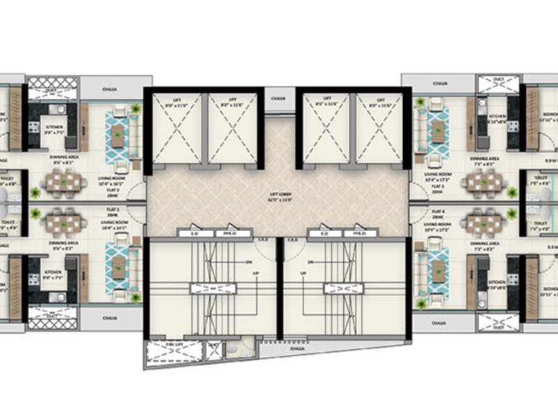 Mittal Sky31 Typical Floor Plan