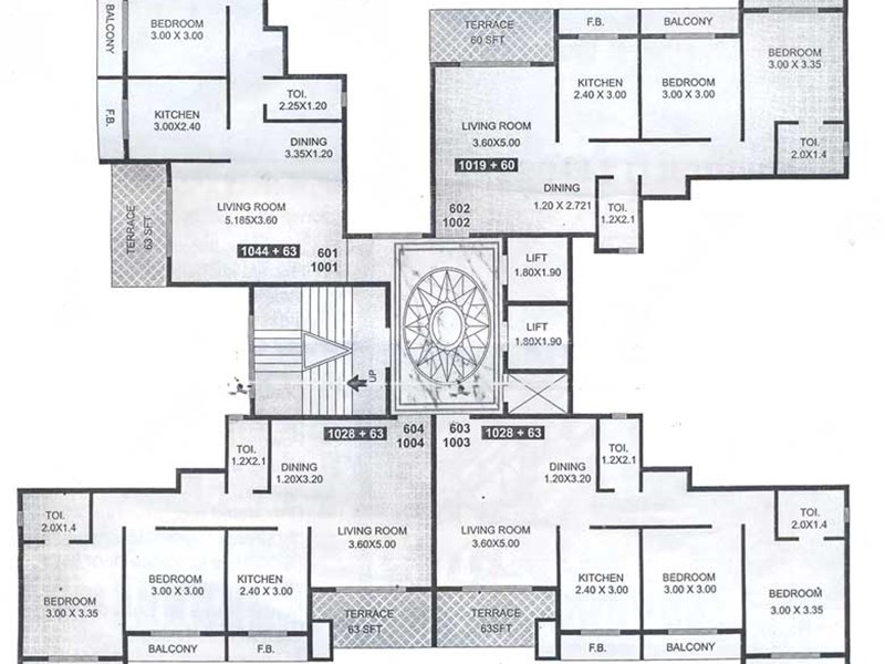 6th and 10th Floor Plan