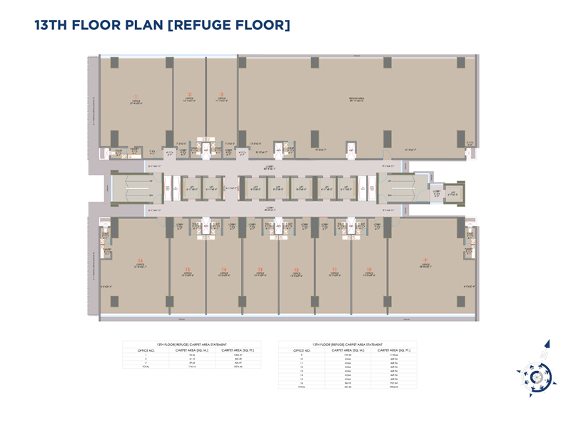 13th Floor - Floor Plan