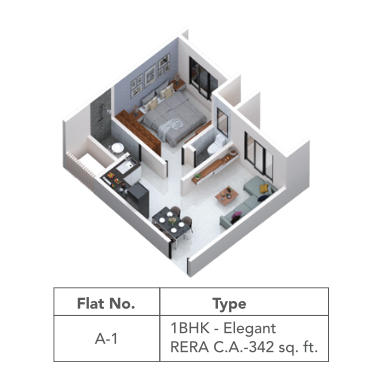 1 BHK Elegant