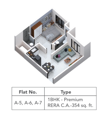 1 BHK Premium