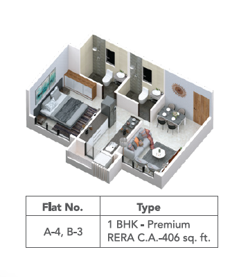 1 BHK Premium