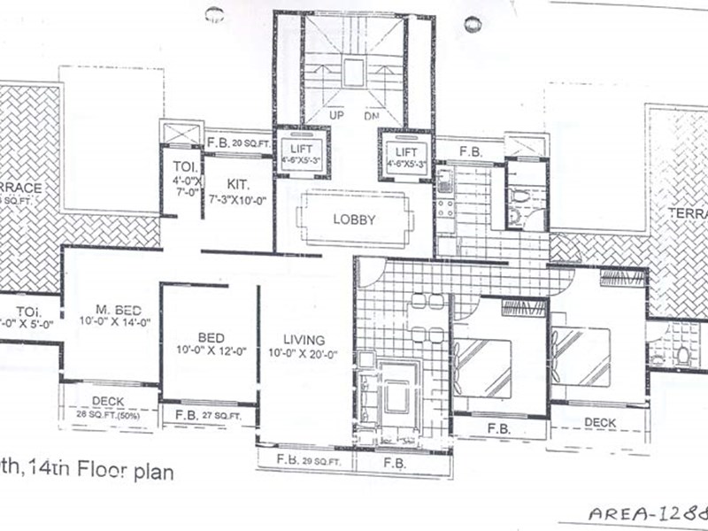 6th, 10th and 14th Floor Plan