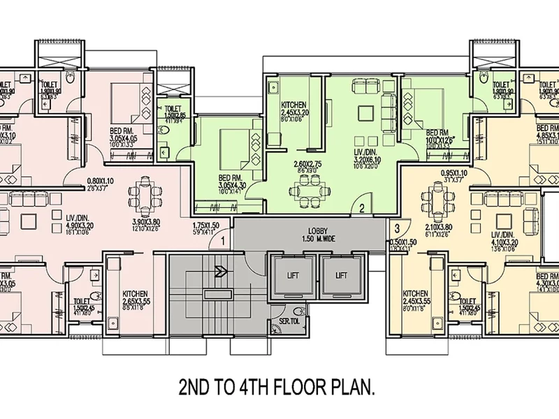 2-3 floor plan