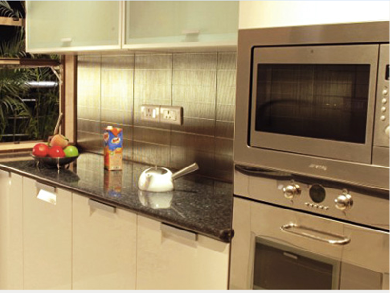 Sample flat kitchen