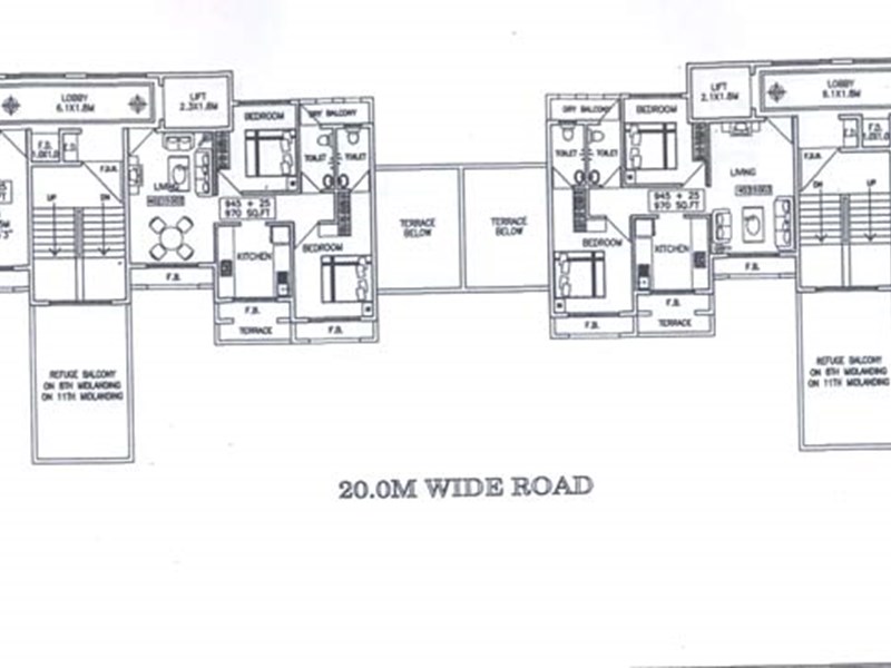 4th and 10th Floor Plan