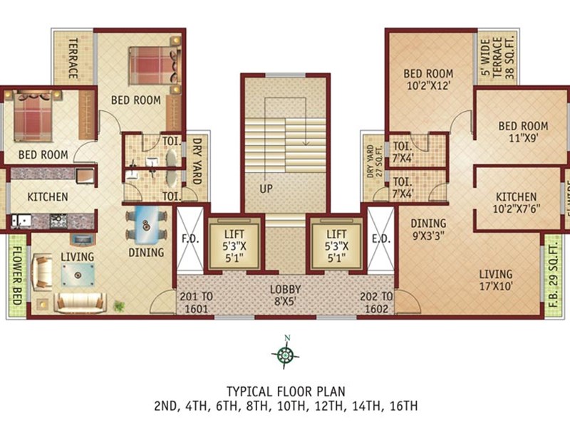 Even Floor Plan